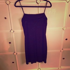 Sexy/formal black dress with silver gemstones